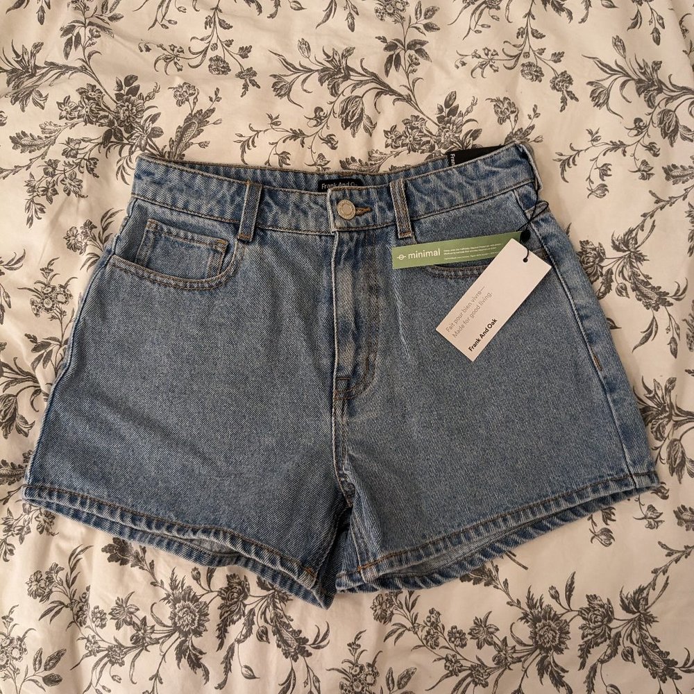 NWT Frank and Oak Stevie Good Cotton Jean Short